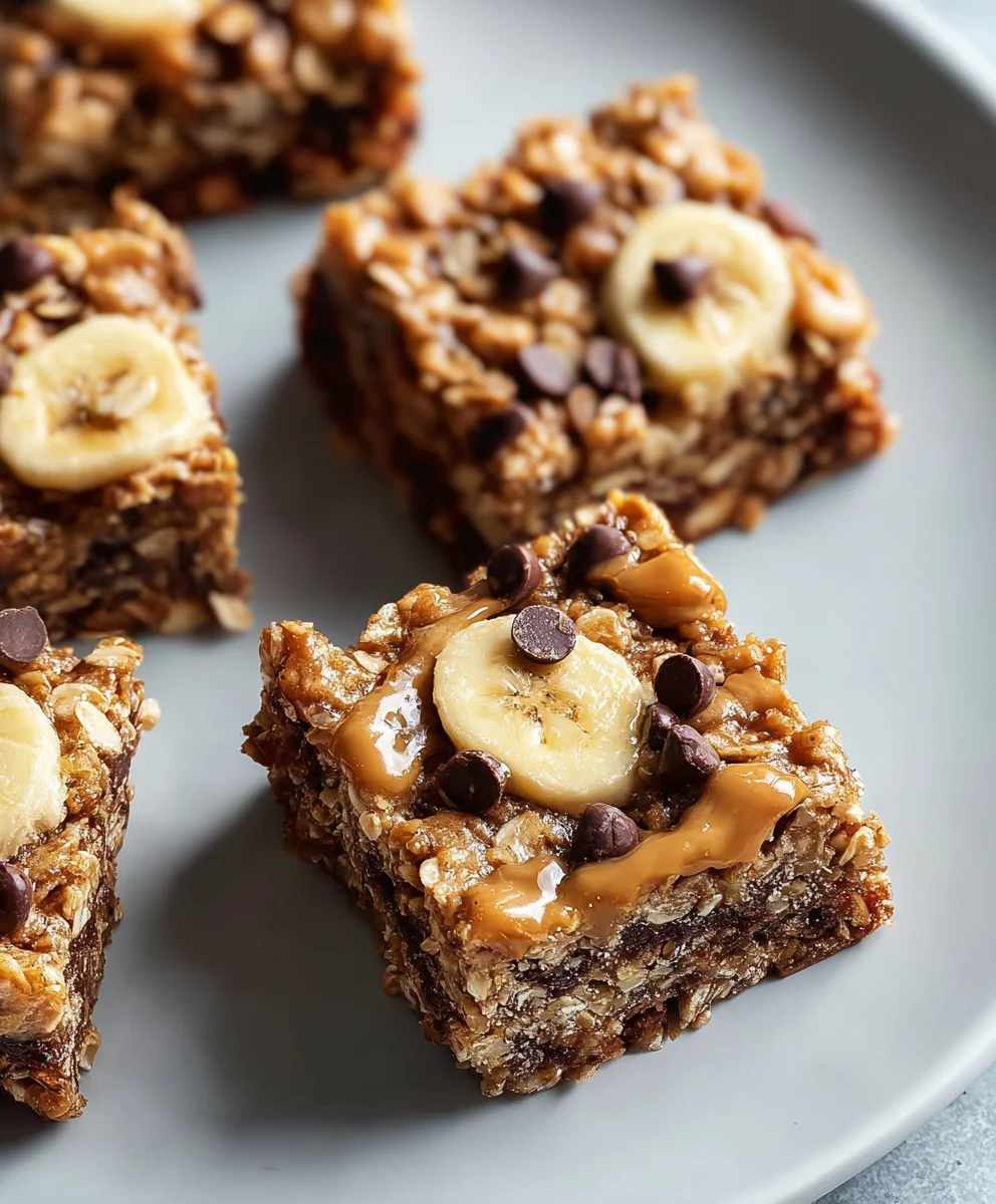 Easy Banana Oat Breakfast Bars-Quick Healthy Treat