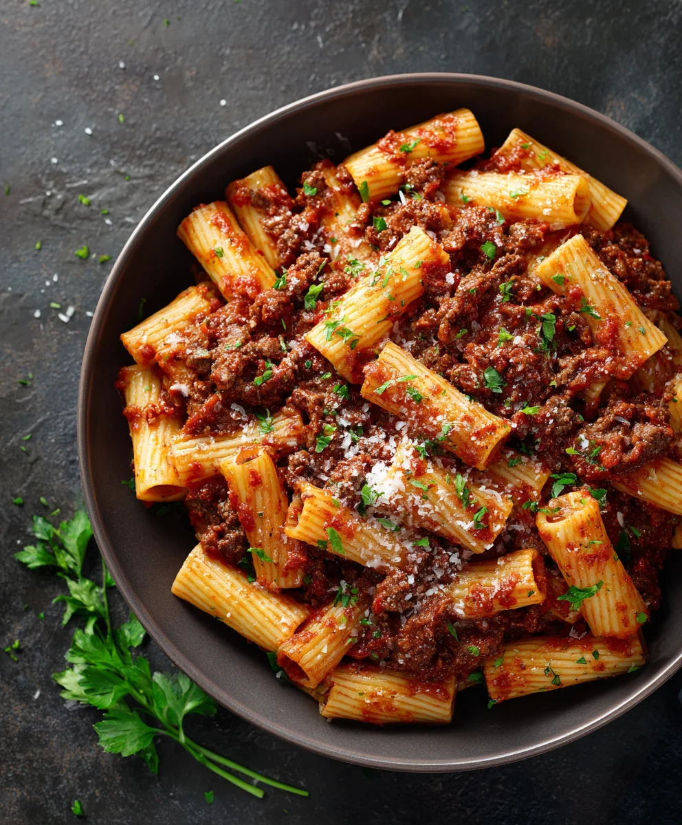 Hearty Beef Ragu Pasta - Simple & Delicious