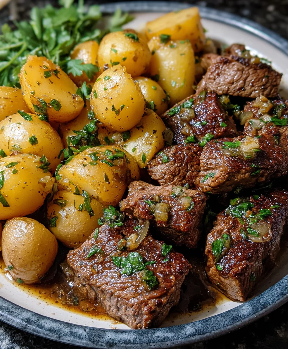 Garlic Butter Steak and Potatoes - Easy Dinner Recipe