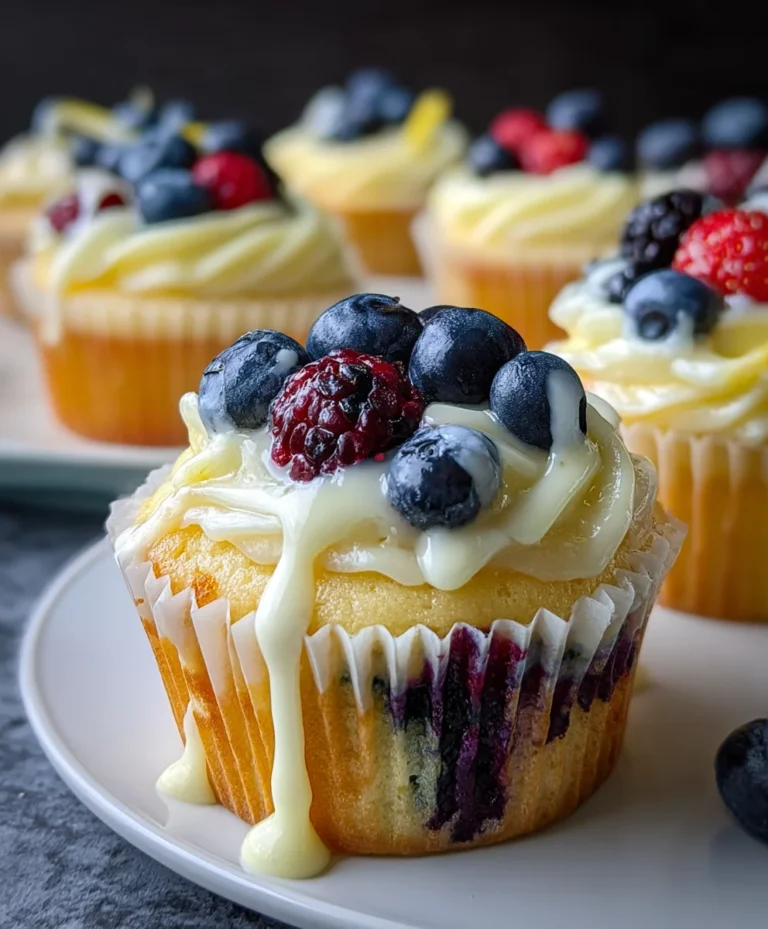 Summer Lemon Berry Cupcakes – Fresh & Easy Recipe