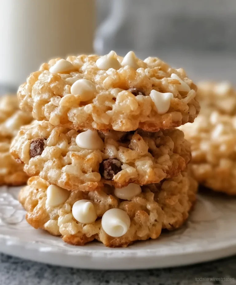 Easy Rice Krispie Cookies-Chewy & Delicious Treats