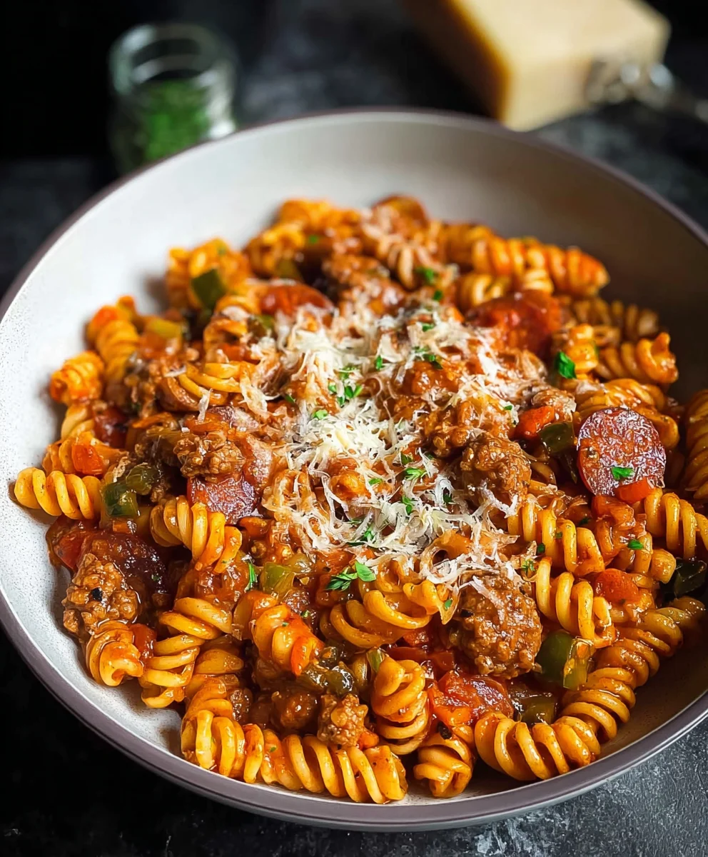 Easy One-Pot Pizza Pasta Recipe-Quick & Delicious