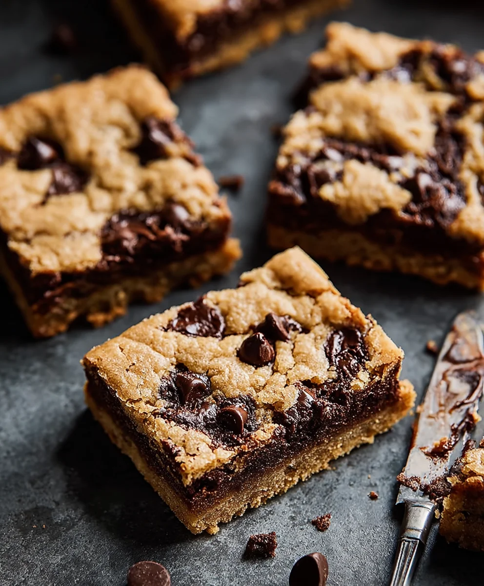 Classic Chocolate Chip Cookie Bars - Easy Chewy Recipe