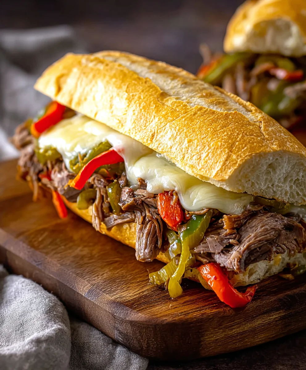 Cheesy Italian Beef Sandwich Recipe