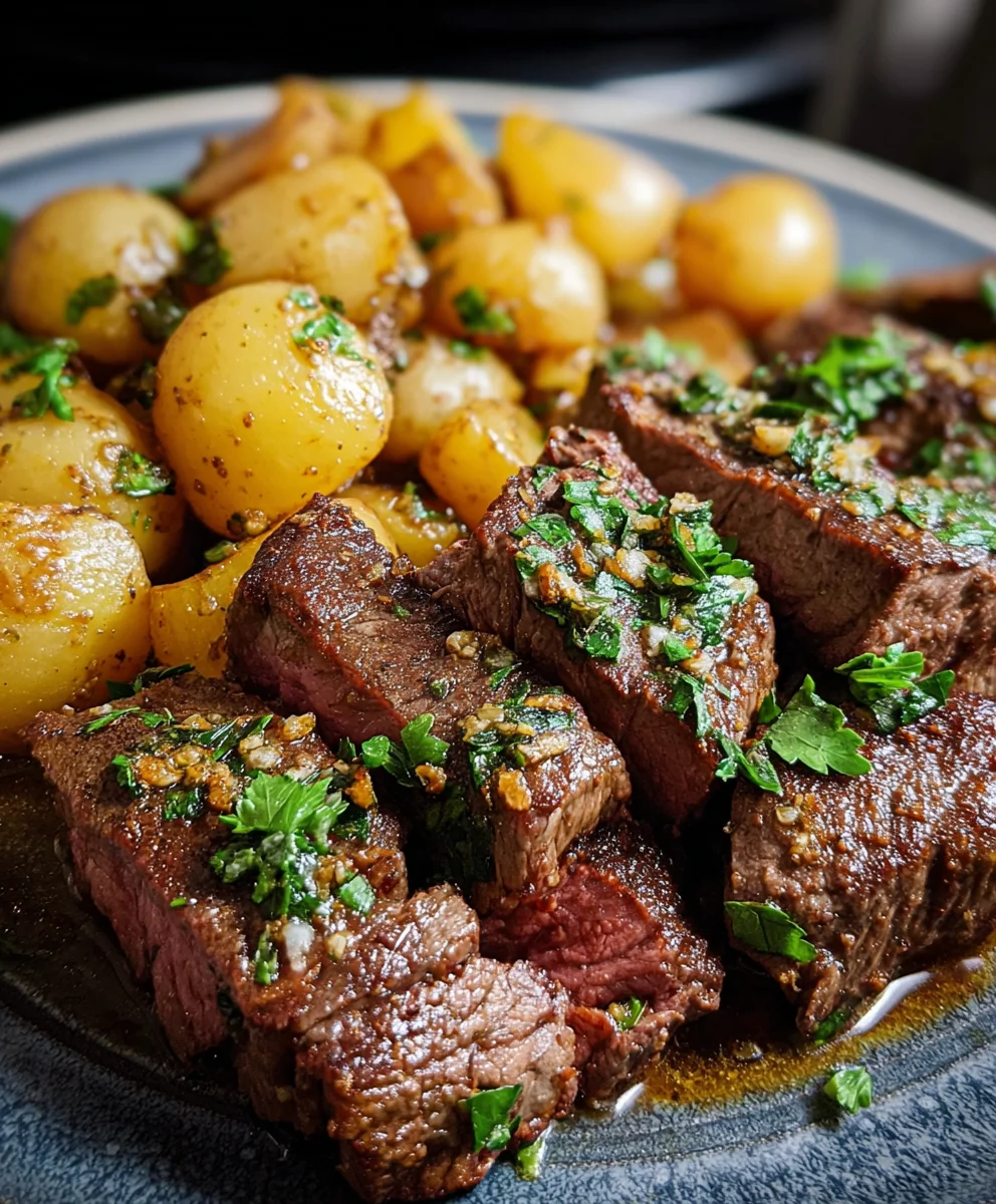 Garlic Butter Steak and Potatoes - Easy Dinner Recipe