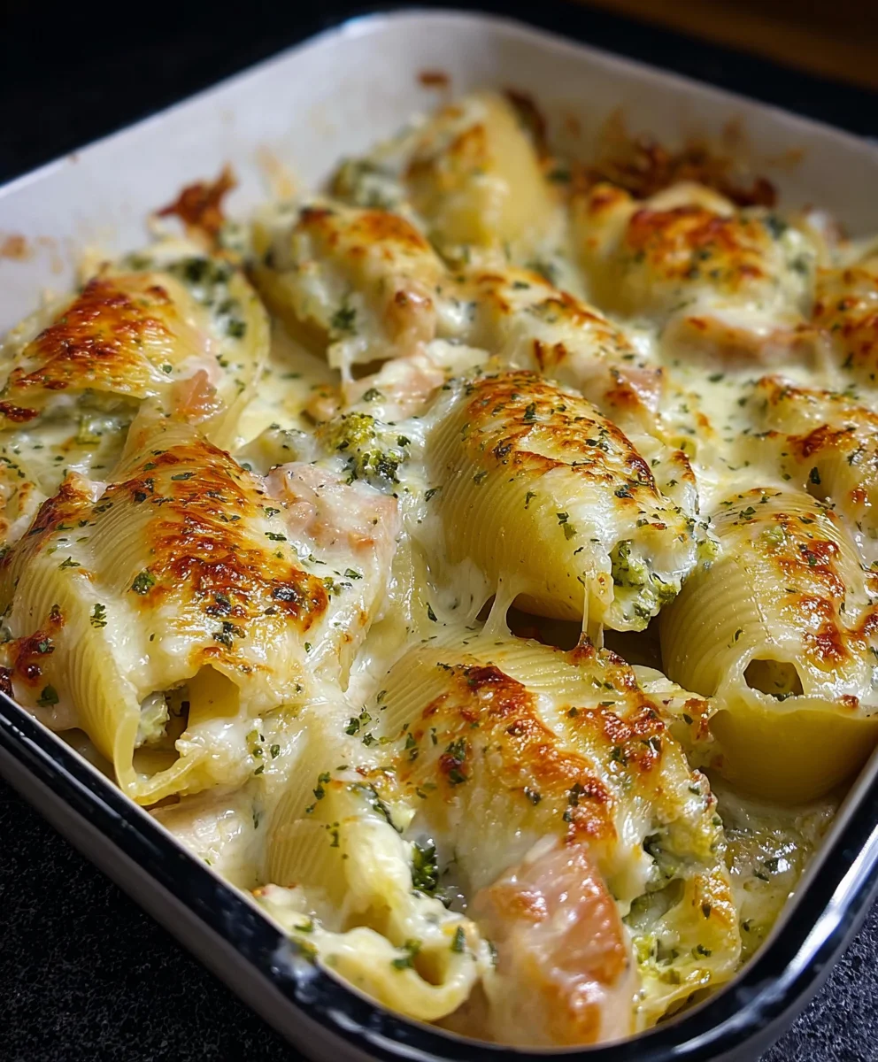 Creamy Alfredo Stuffed Shells Recipe