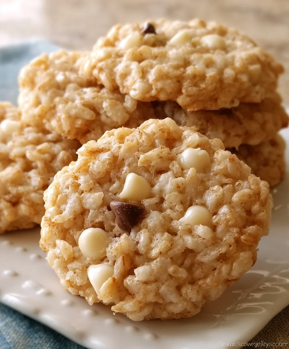 Easy Rice Krispie Cookies-Chewy & Delicious Treats