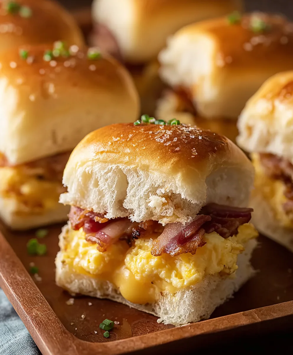 Beef Breakfast Sliders - Easy Hawaiian Roll Recipe