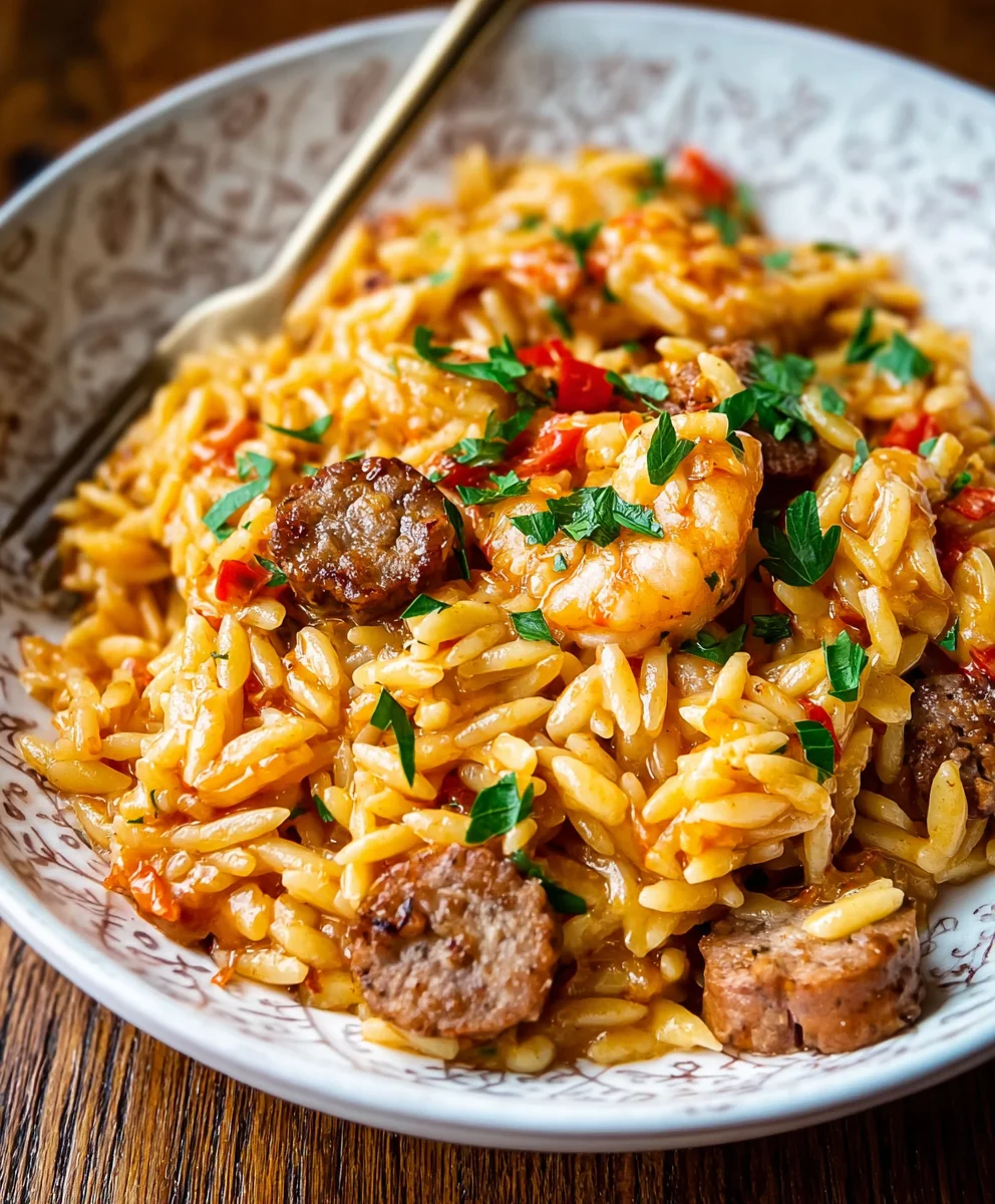 Spicy Cajun Orzo Recipe - Easy & Delicious Beef Meal