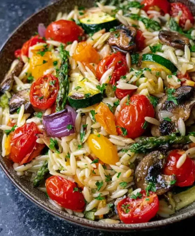 Roasted Vegetable Orzo- Delicious & Nutritious Meal