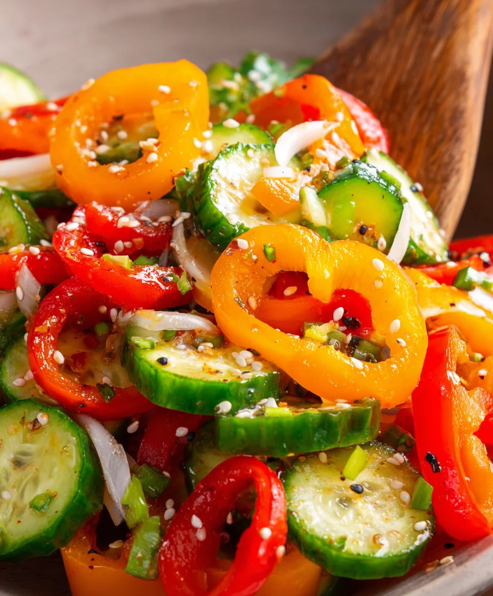 Fresh Cucumber Sweet Pepper Salad Recipe