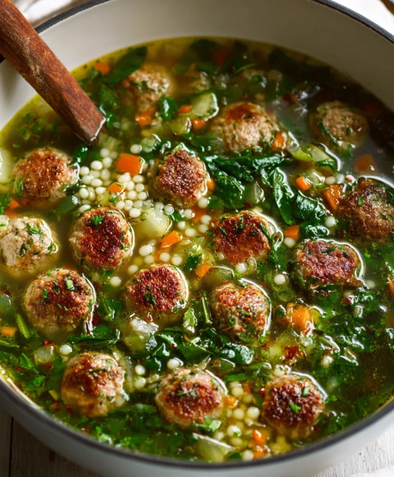 Hearty Beef Italian Wedding Soup Recipe – Easy & Delicious