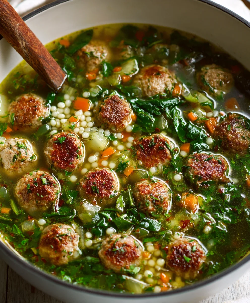 Hearty Beef Italian Wedding Soup Recipe - Easy & Delicious