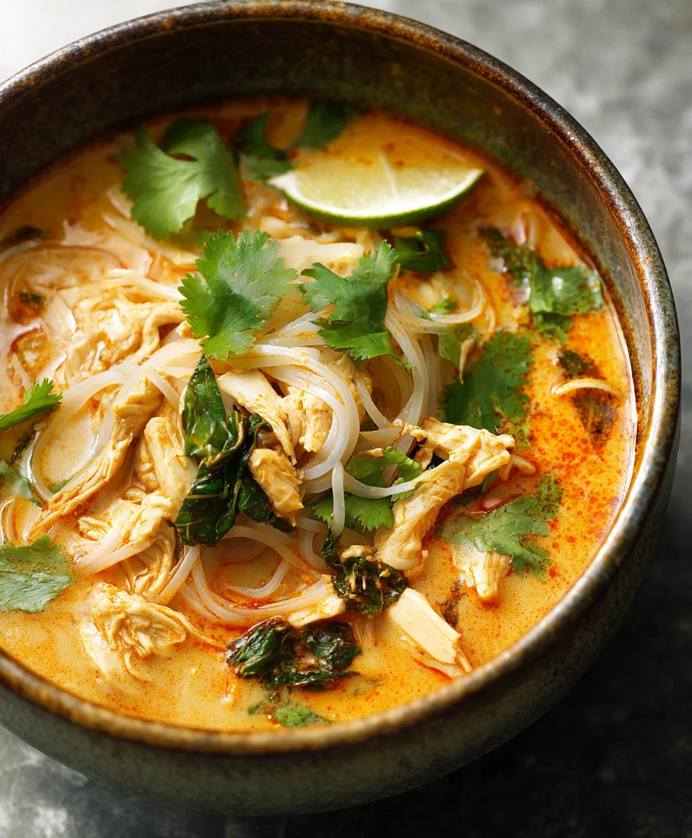 Easy Thai Chicken Curry Soup Recipe