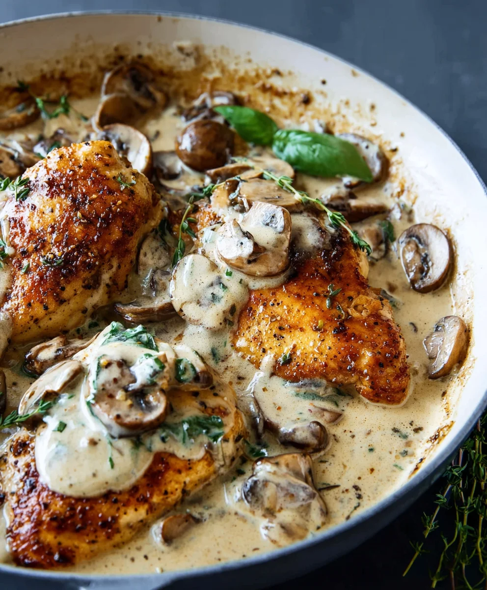 Creamy Mushroom Chicken - Easy Dinner Delight