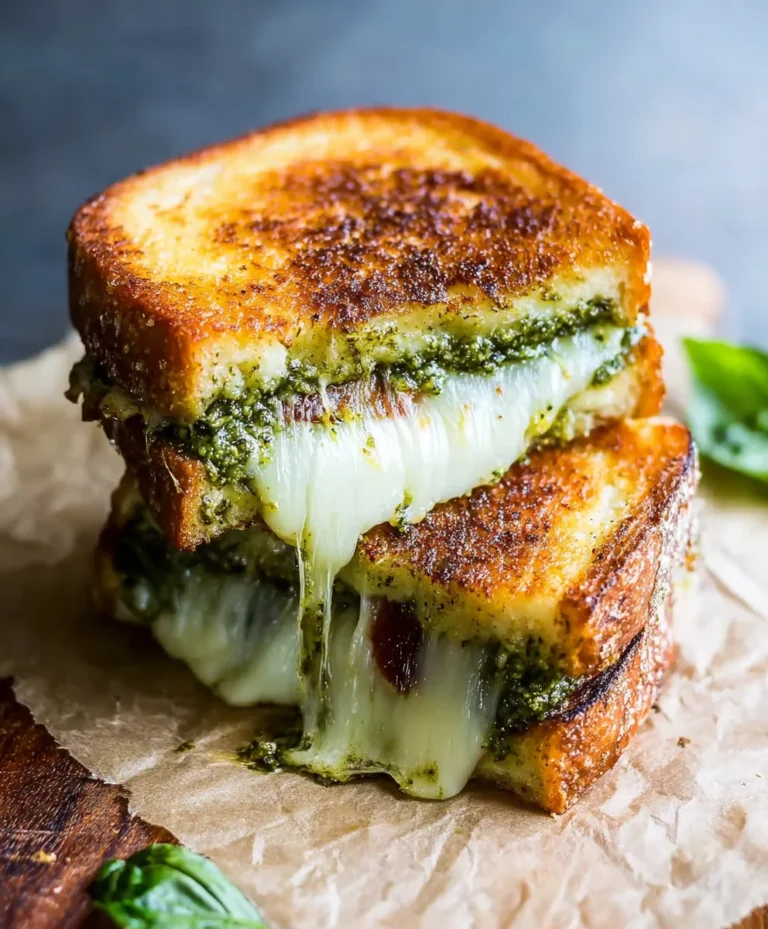 Sourdough Pesto Grilled Cheese-Ultimate Flavor