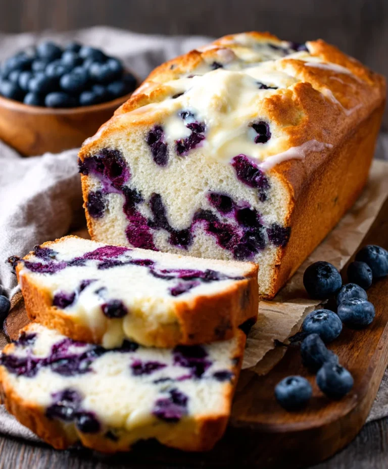 Easy Blueberry Cream Cheese Bread – Moist & Delicious