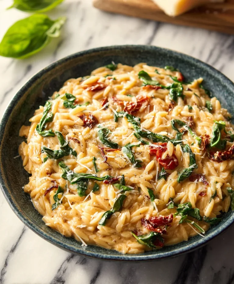 Creamy Tuscan Orzo – Easy Weeknight Dinner