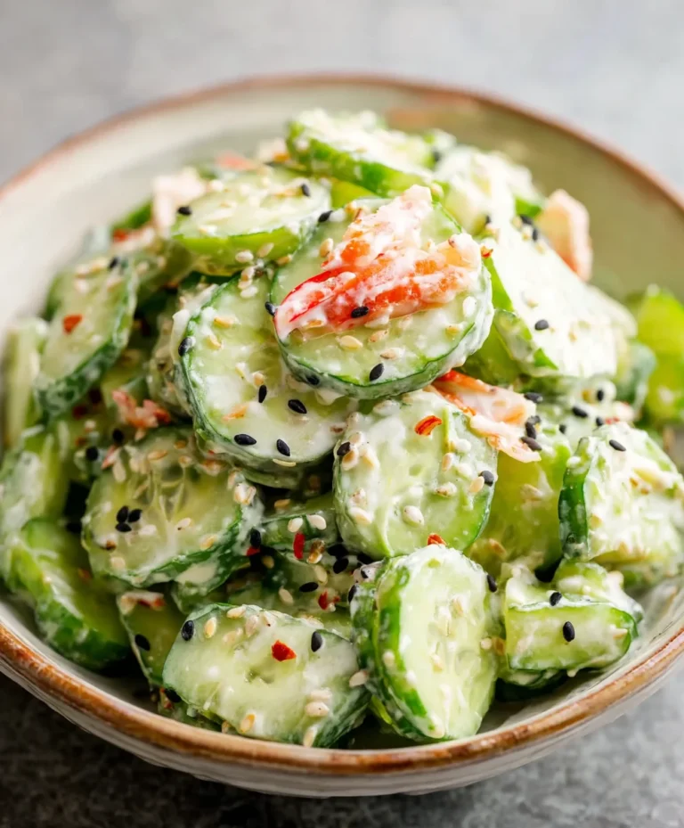 Easy California Roll Cucumber Salad Recipe