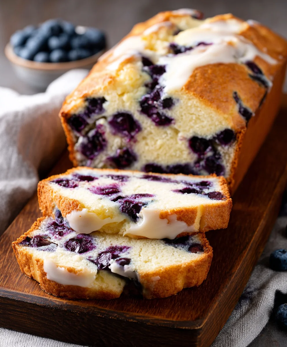 Easy Blueberry Cream Cheese Bread - Moist & Delicious
