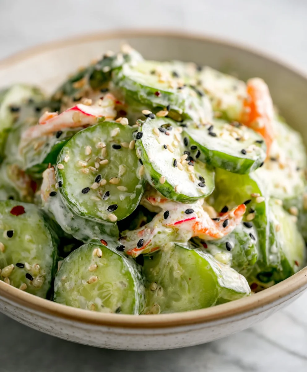 Easy California Roll Cucumber Salad Recipe