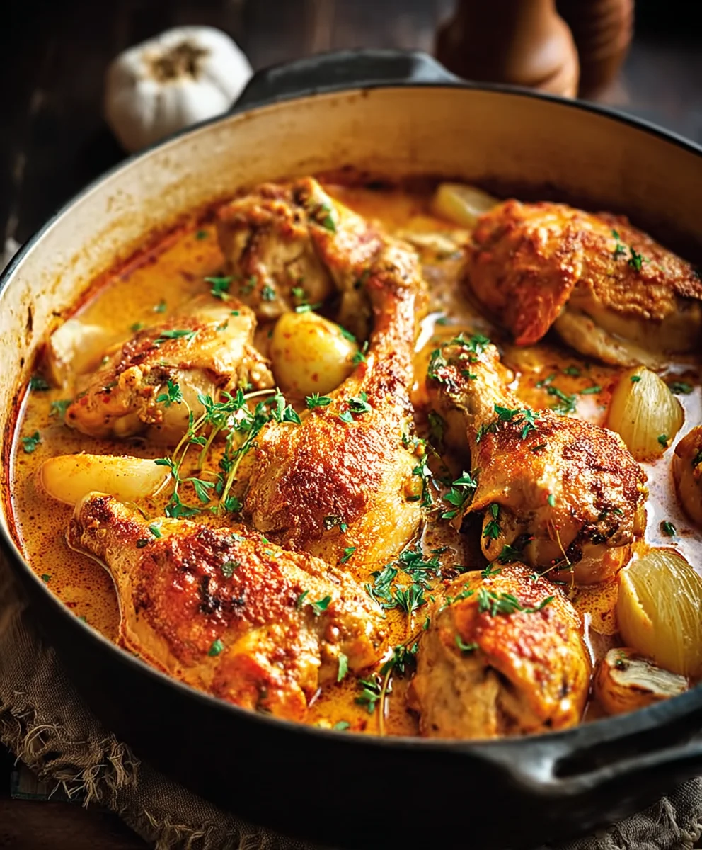 Chicken à la Normande - Savory Beef Cream Sauce