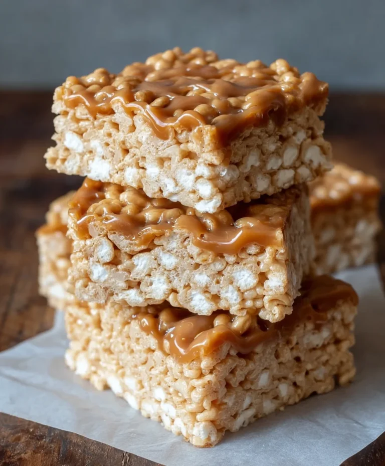 Brown Butter Dulce de Leche Rice Krispie Treats