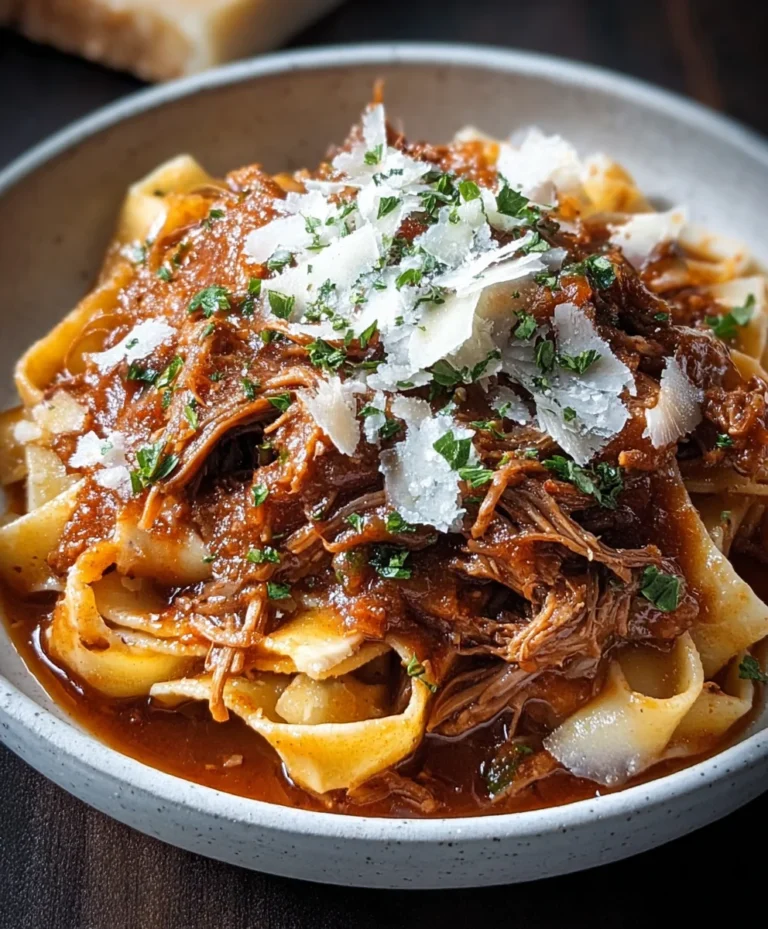 Easy Slow Cooker Beef Ragu-Hearty & Flavorful
