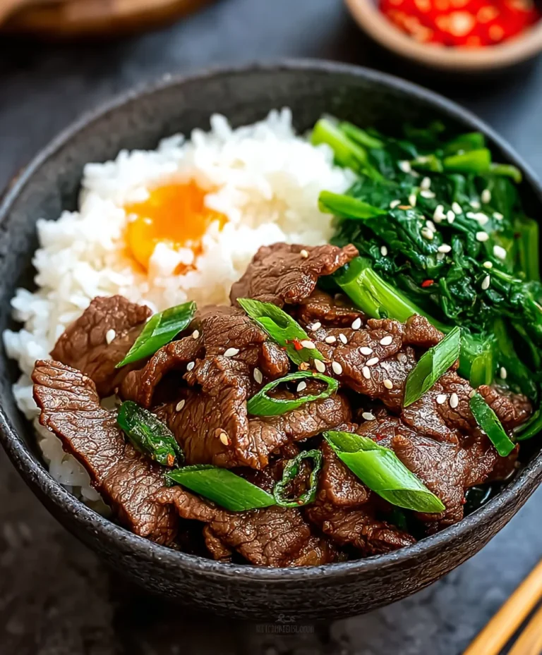 Easy Japanese Beef Bowl Recipe – Delicious & Quick Meal