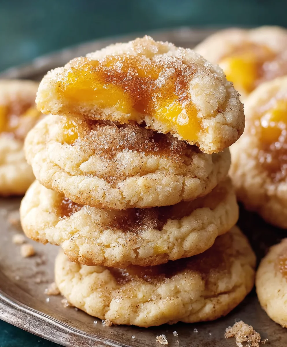Easy Peach Cobbler Cookies-Sweet Peach Treat