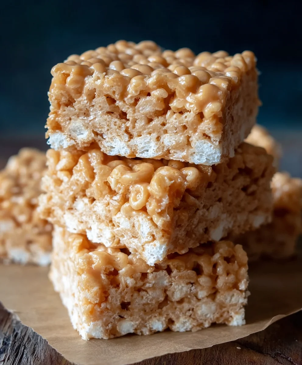Brown Butter Dulce de Leche Rice Krispie Treats