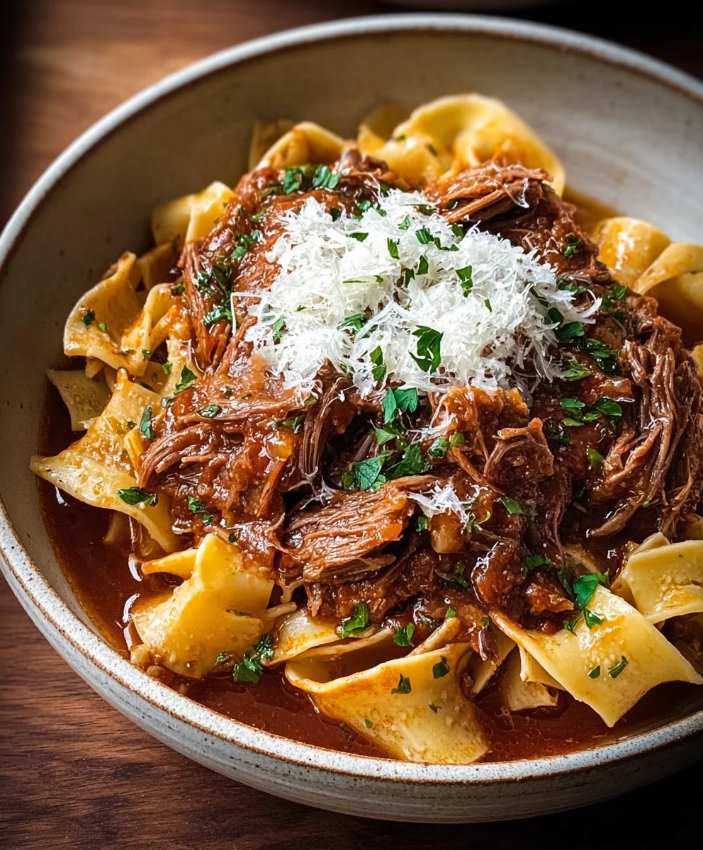 Easy Slow Cooker Beef Ragu-Hearty & Flavorful
