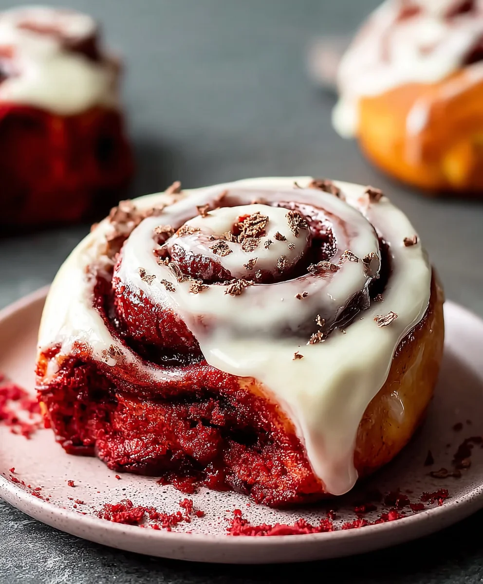 Red Velvet Cinnamon Rolls-Scratch Recipe-Yummy Treat