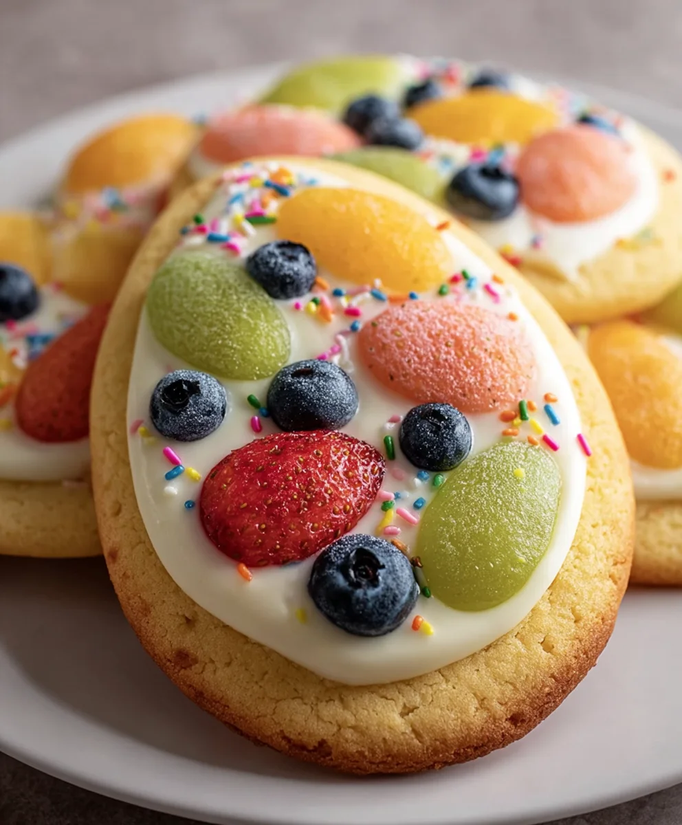 Easter Egg Fruit Cookies - Delicious & Easy Treats