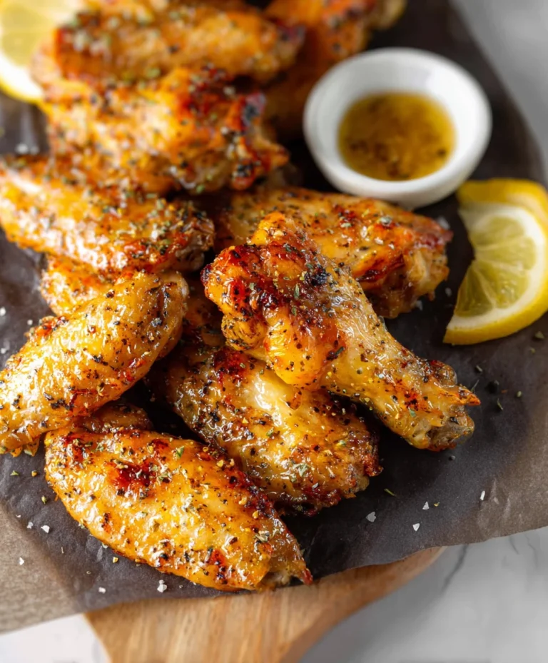 Honey Lemon Pepper Beef Wings Recipe