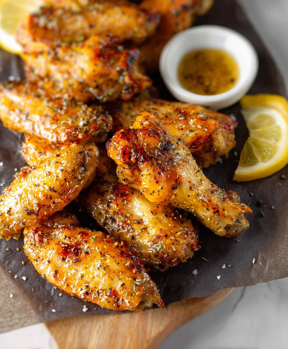 Honey Lemon Pepper Beef Wings Recipe