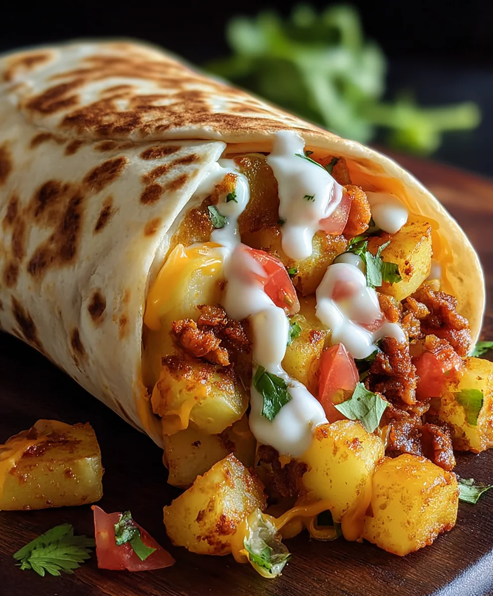 Cheesy Beef Potato Burritos - Easy Weeknight Meal