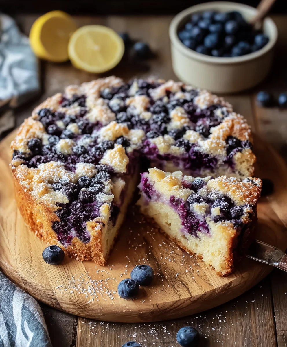 Blueberry Lemon Brioche Cake Recipe-Easy Bake Treat