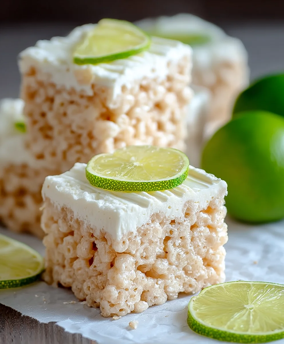Key Lime Pie Rice Treats - Easy Citrus Dessert