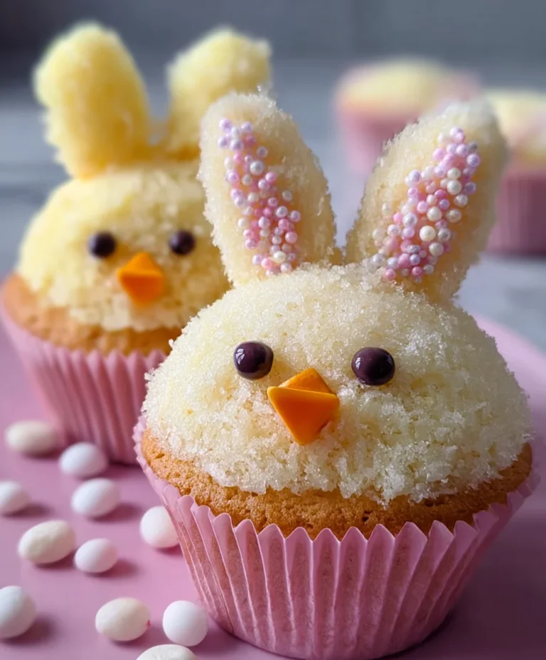 Easter Bunny Chick Cupcakes-Fun & Easy Recipe