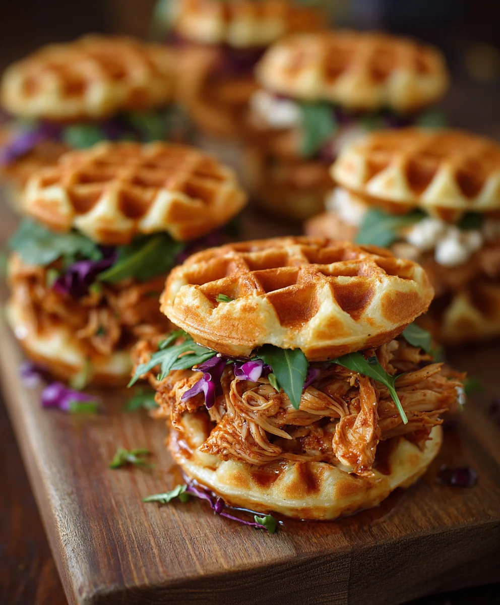 Game Day Chicken Waffle Sliders- Crowd Pleaser Recipe