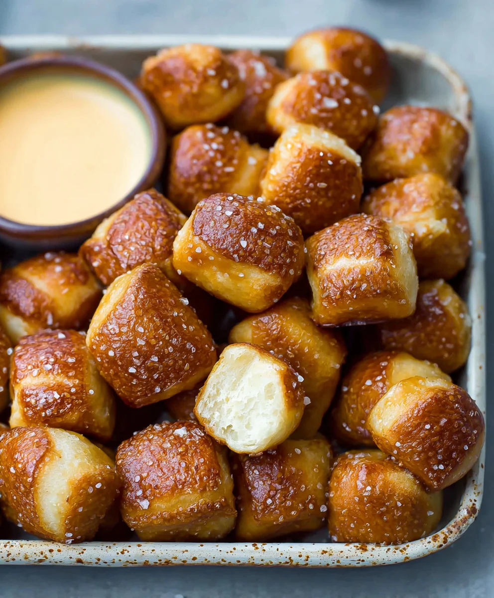 Easy Homemade Soft Pretzel Bites Recipe