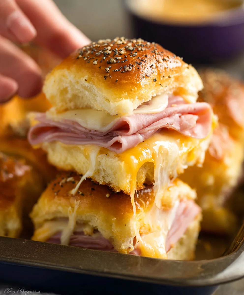 Beef Beef Ham Cheese Sliders - The Ultimate Party Appetizer