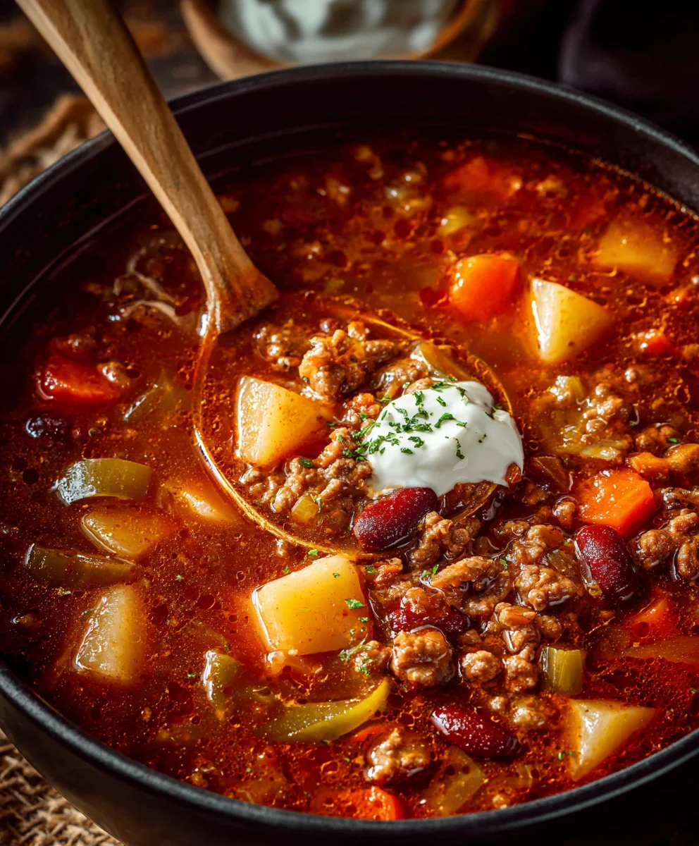 Hearty Cowboy Beef Soup - Easy Comfort Food