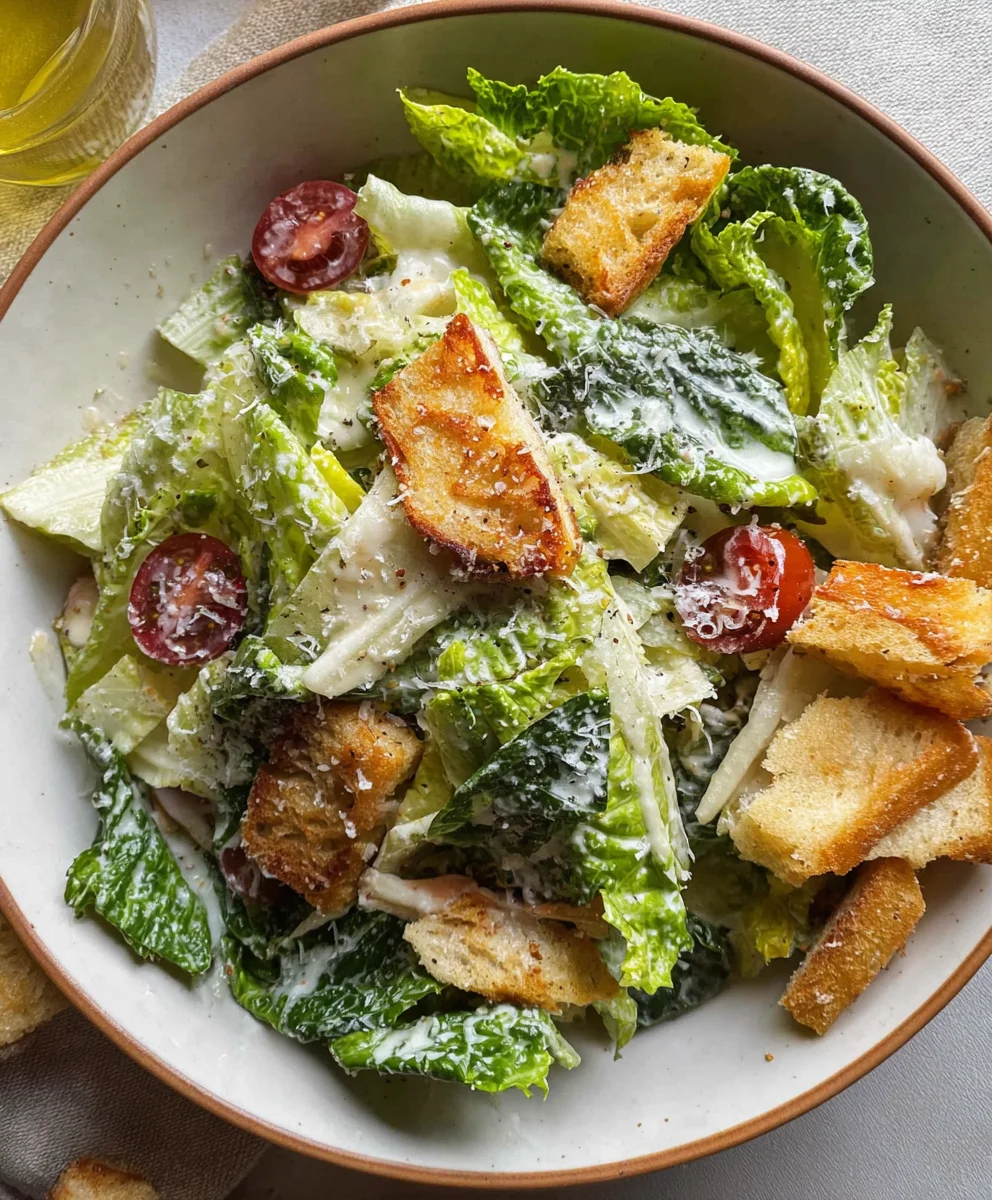 Easy Vegetarian Caesar Salad Recipe- Delicious & Quick