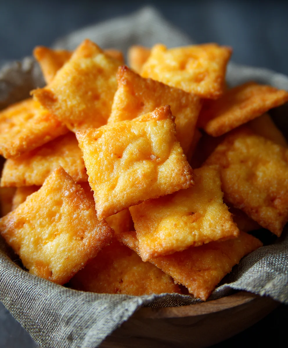 Homemade Cheddar Cheese Crackers- Cheez It Recipe