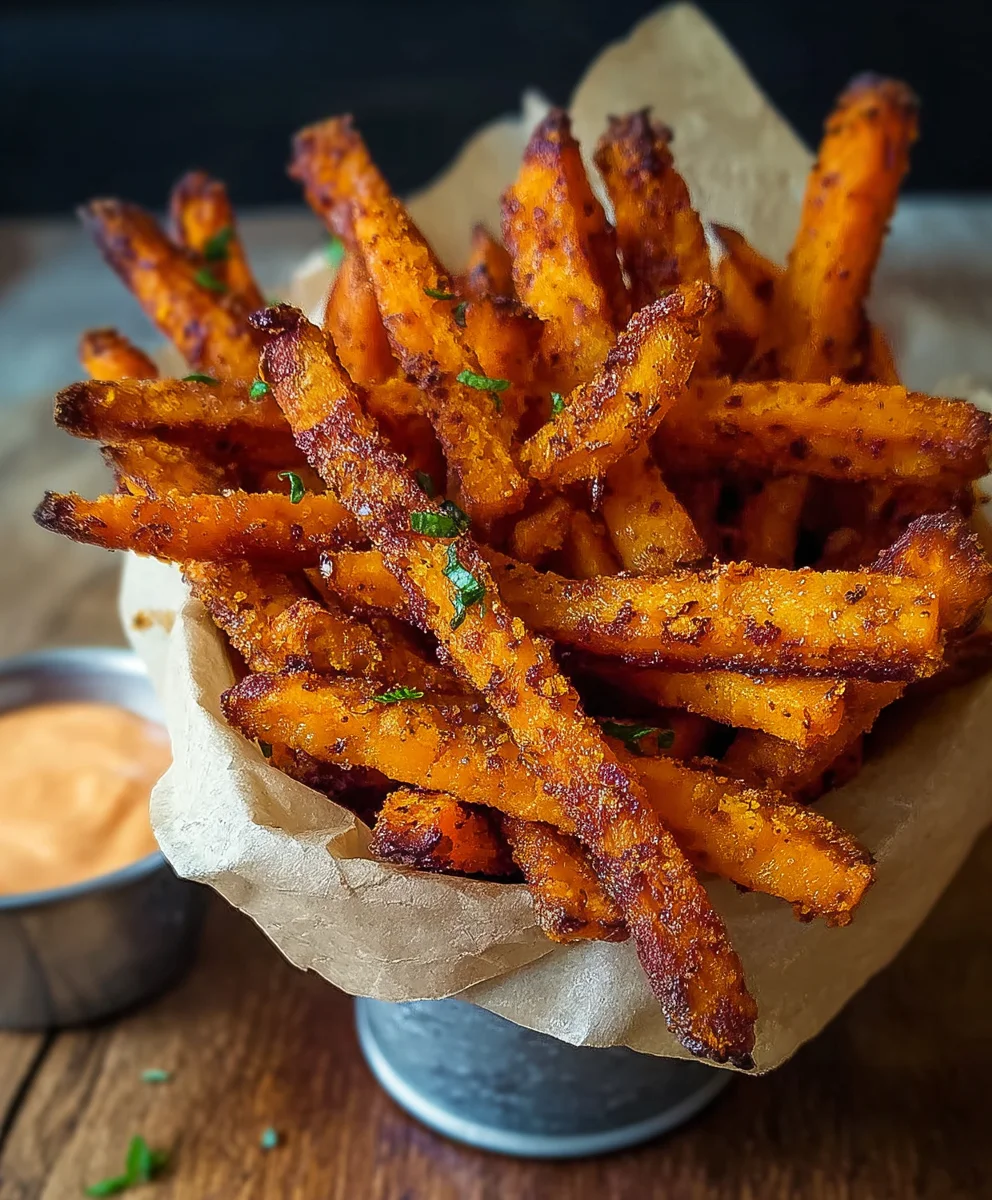 Crispy Oven Baked Sweet Potato Fries- Easy & Delicious