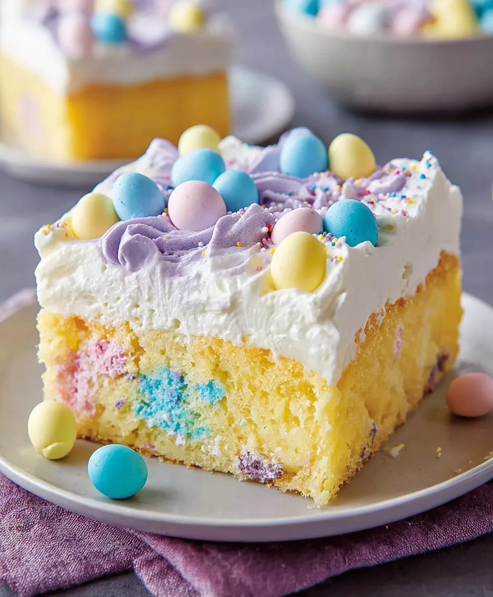 Easter Poke Cake Delight- Easy Recipe