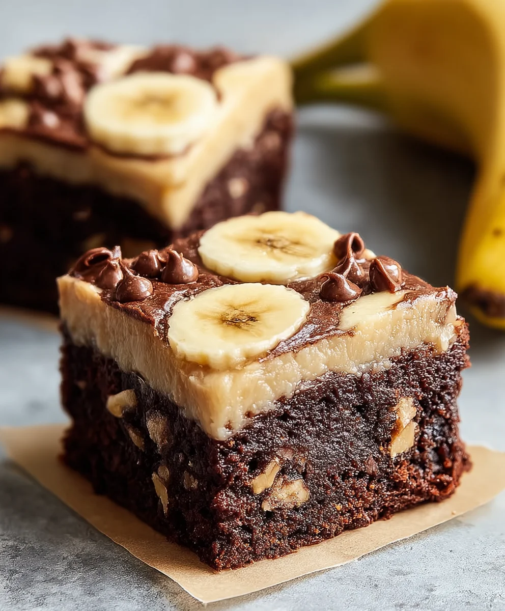 Best Banana Brownies - Easy Fudgy Dessert Recipe