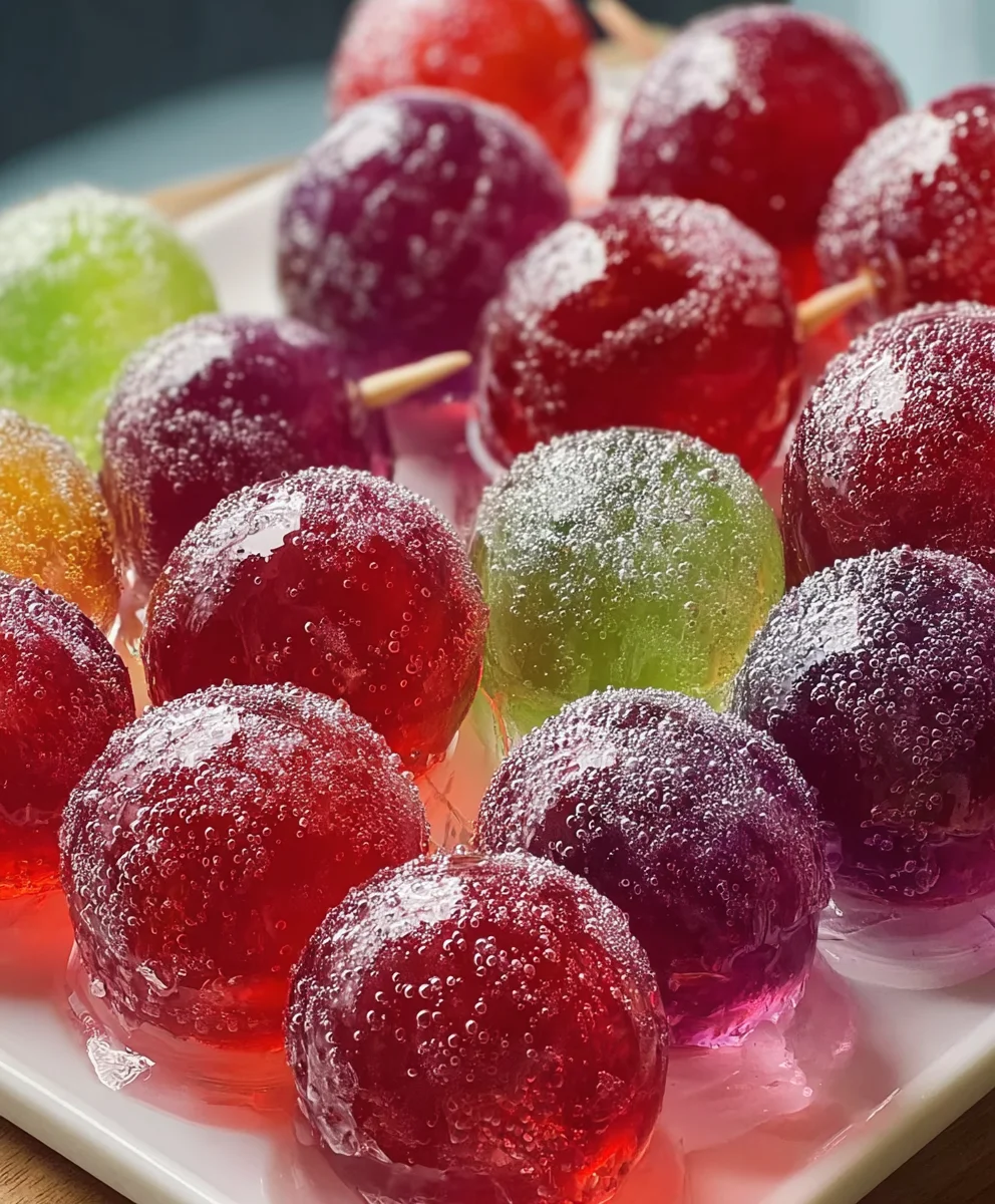 Jell-O Frozen Candy Grapes - Easy & Delicious Treat